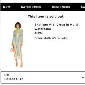 Midi dress, multi watercolor, sheer with under garment attached.